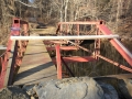 This bridge had to be removed from a dam site in CT. over the years when the dam was closed and flooded the area this bridge would go under water. The Army Corp of Engineers call Great Oak Services to perform the task.